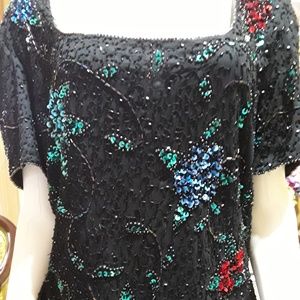 Beaded Evening Top by Brillante by J.A 1X